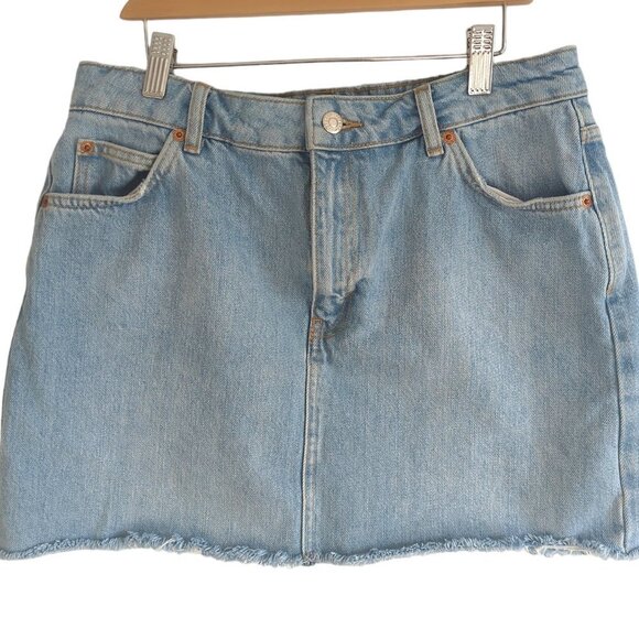 Topshop Moto Jean Skirt - Picture 5 of 6
